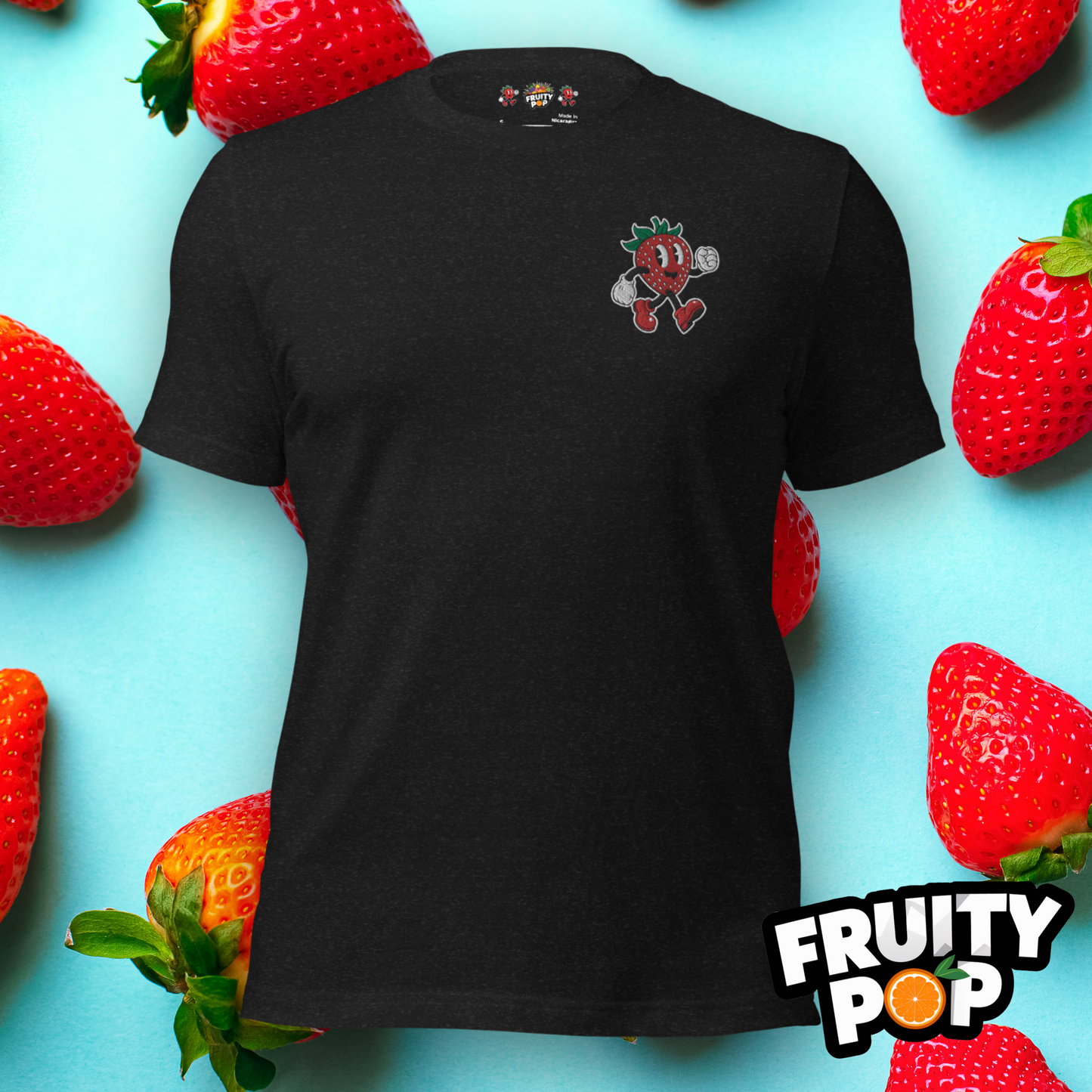 Embroidered Strawberry Stan- Strawberry Kisses Summer Wishes