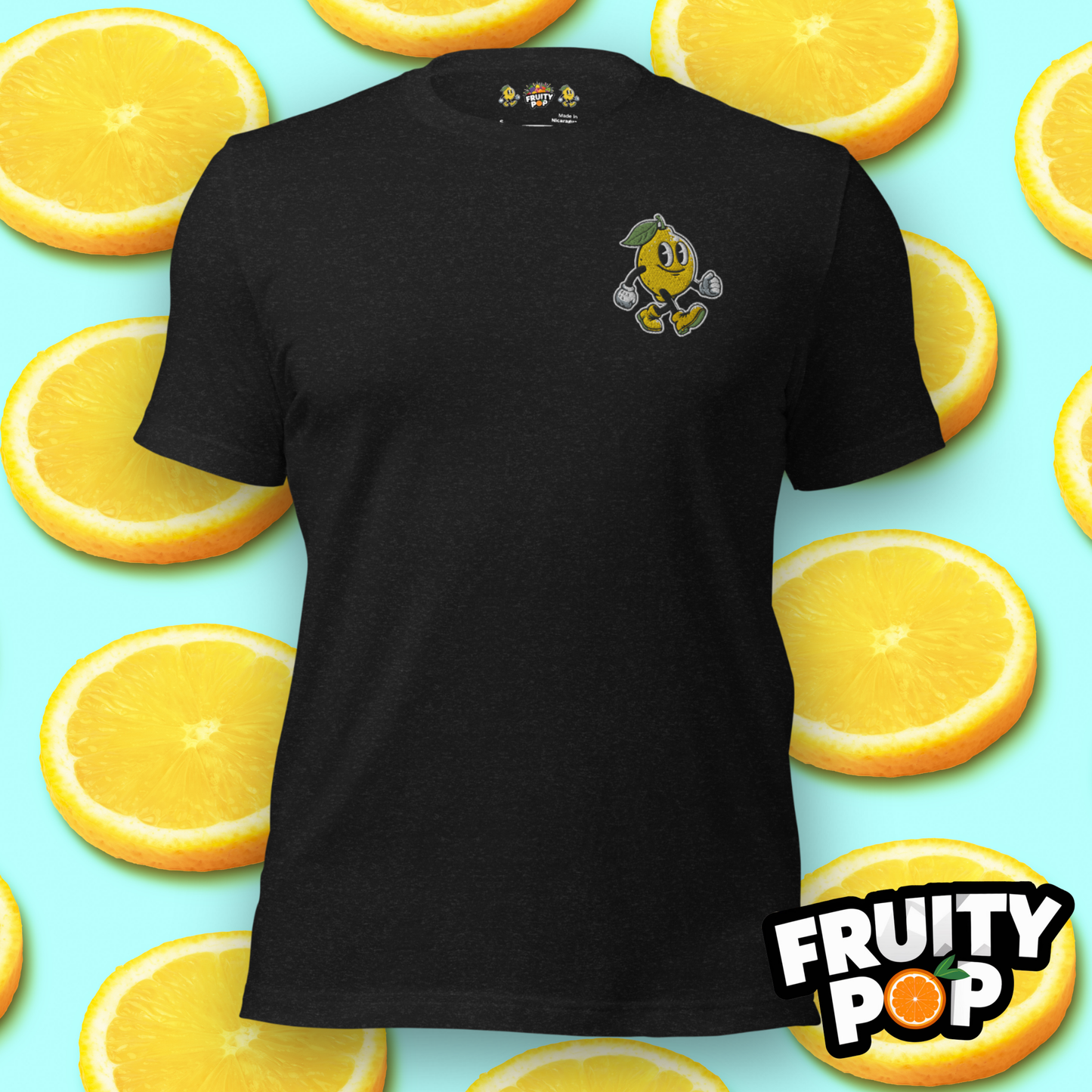 Embroidered Lemon Lenny- LEMON LEMON LEMON