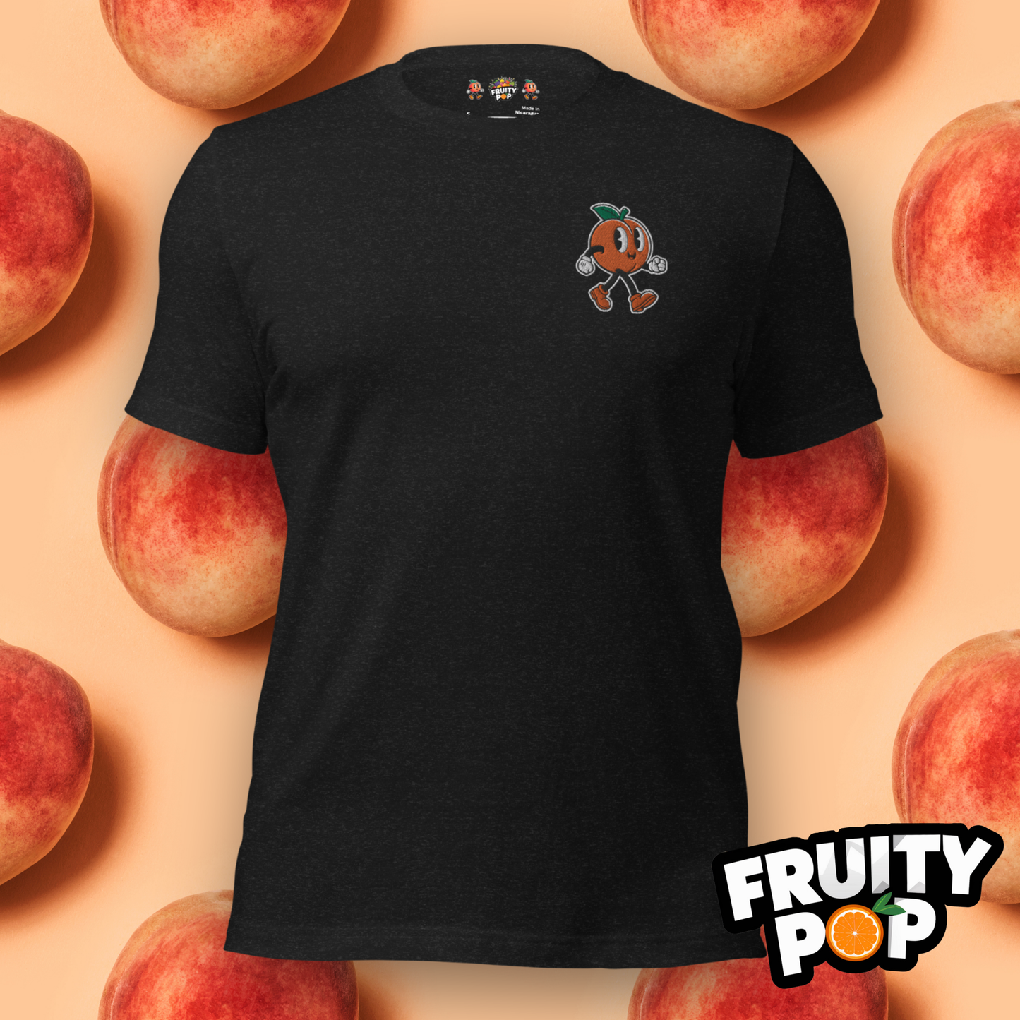Embroidered Peach Pete- Hollow Be Peachy Be Peachy