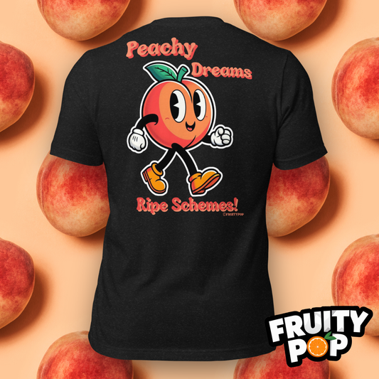 Embroidered Peach Pete- Peachy Dreams Ripe Schemes!