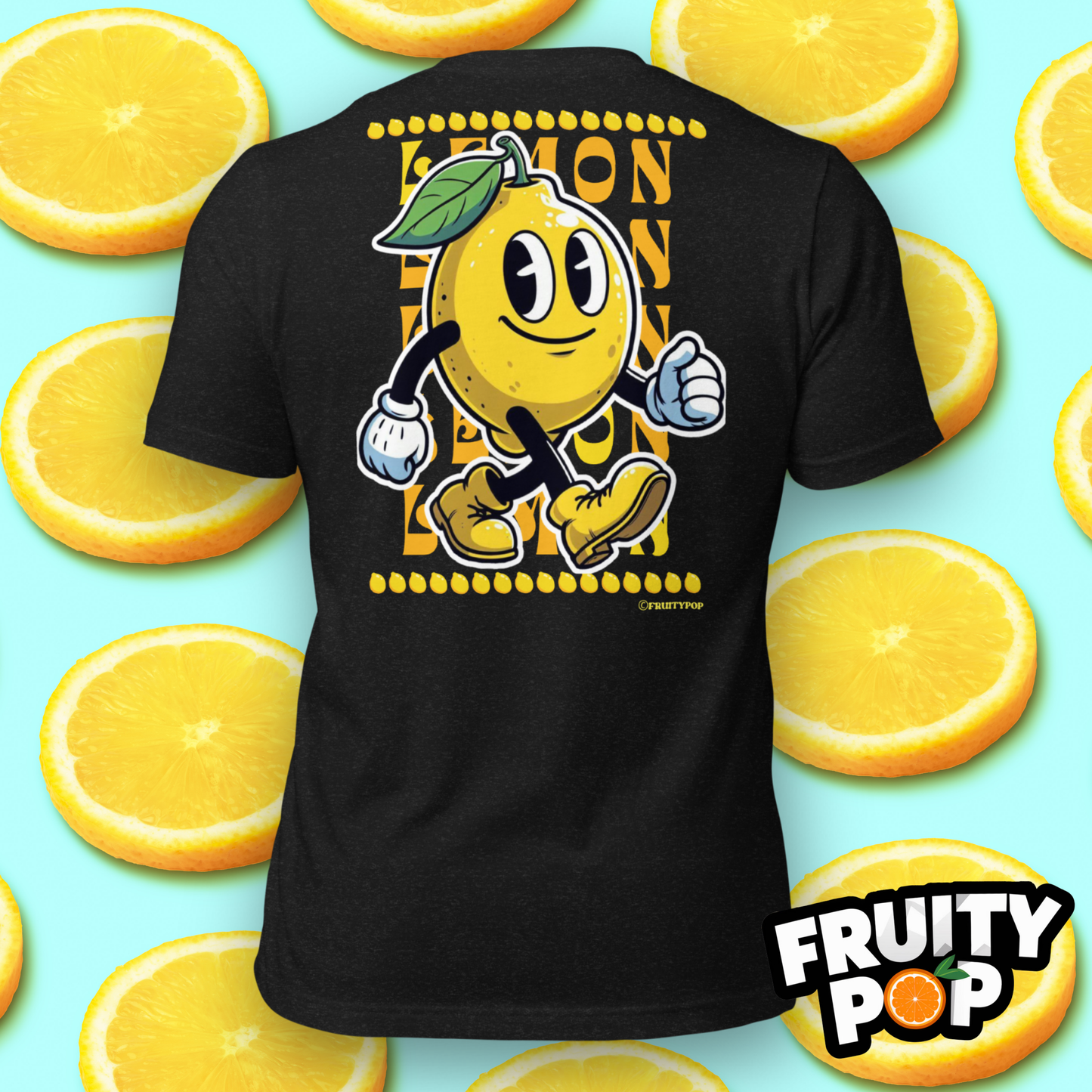 Embroidered Lemon Lenny- LEMON LEMON LEMON