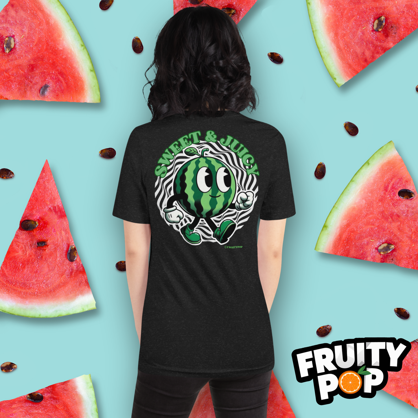 Embroidered Melon Max- Sweet & Juicy Wavy Illusion