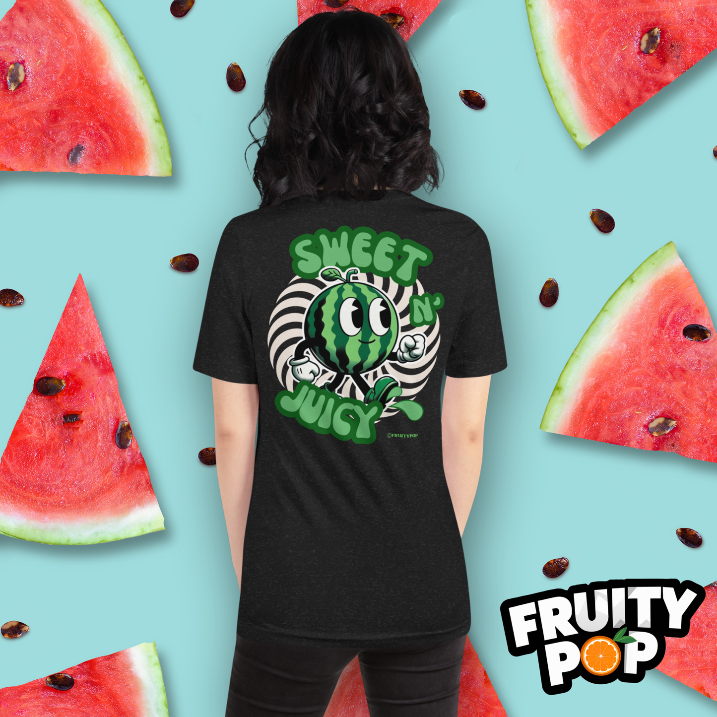 Embroidered Melon Max- Sweet N' Juicy Circle Illusion