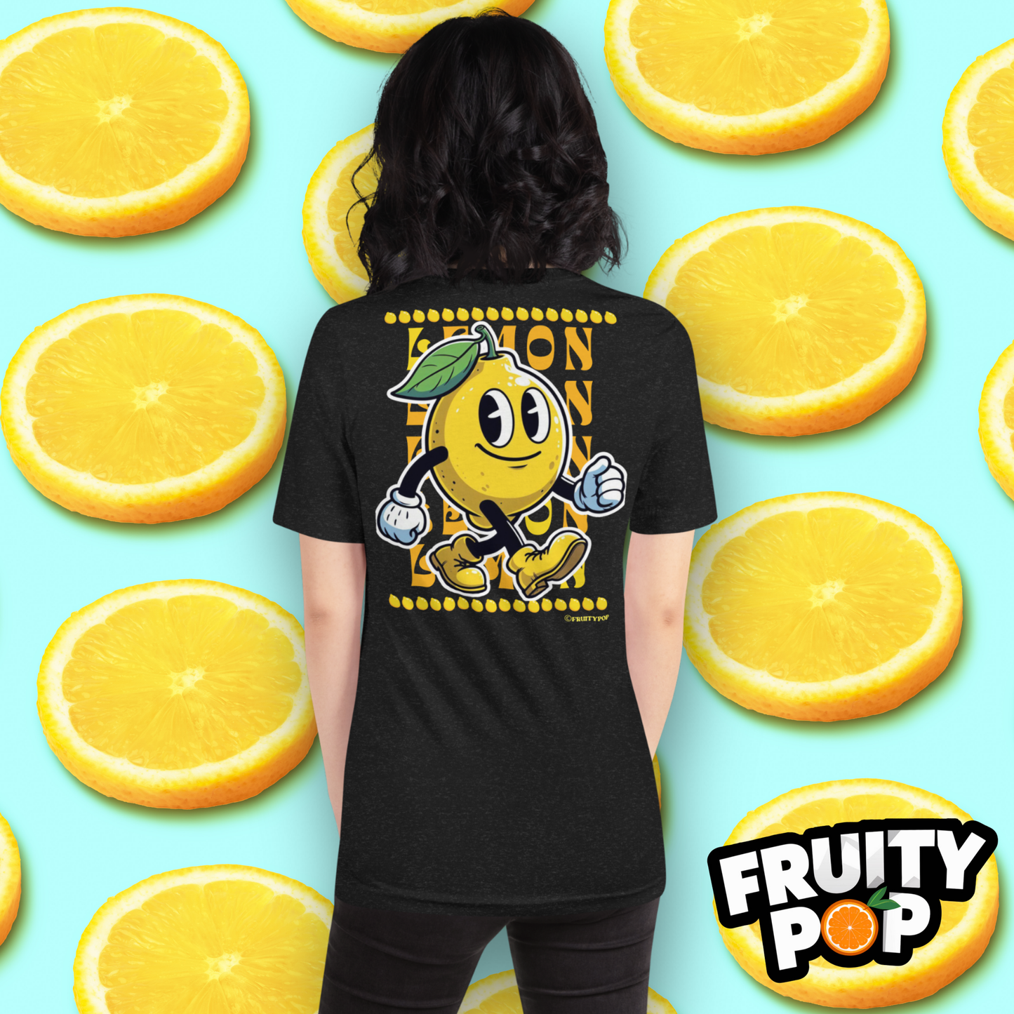 Embroidered Lemon Lenny- LEMON LEMON LEMON