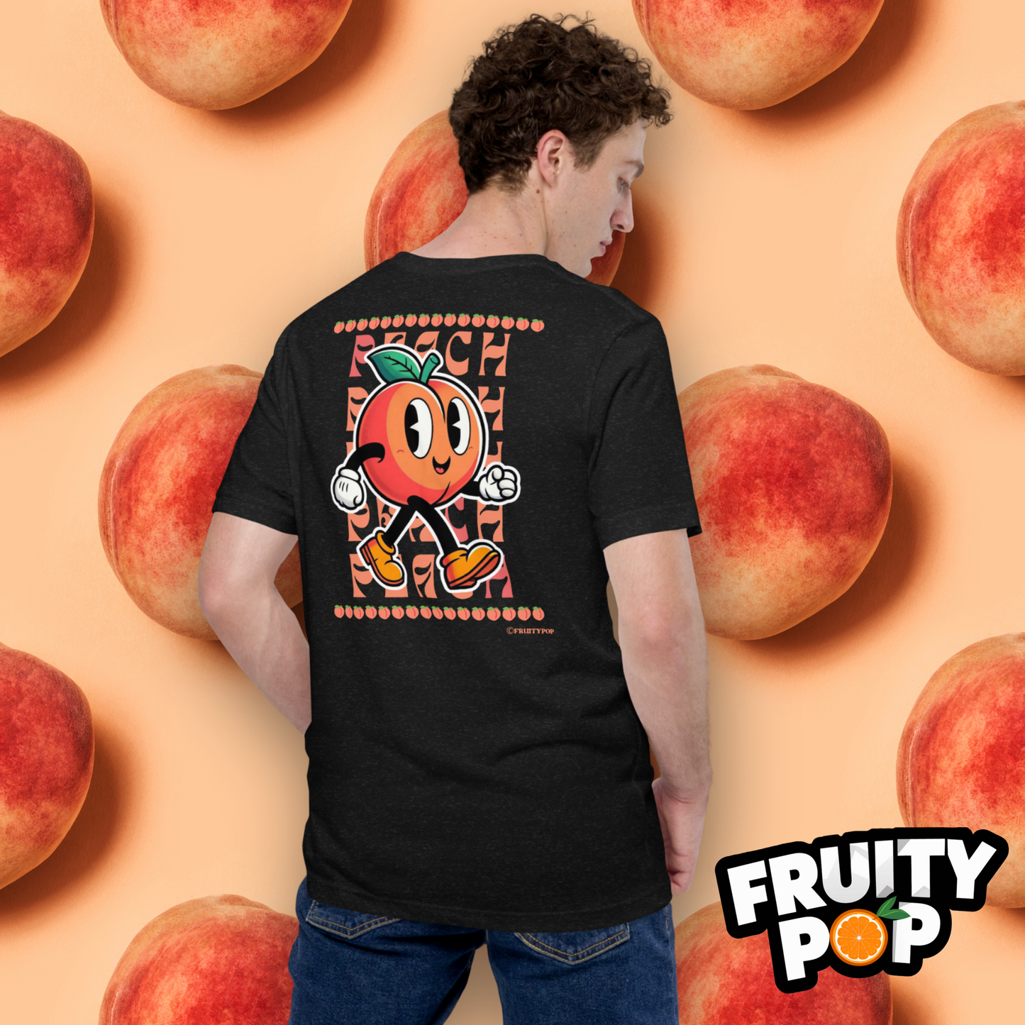 Embroidered Peach Pete- PEACH PEACH PEACH