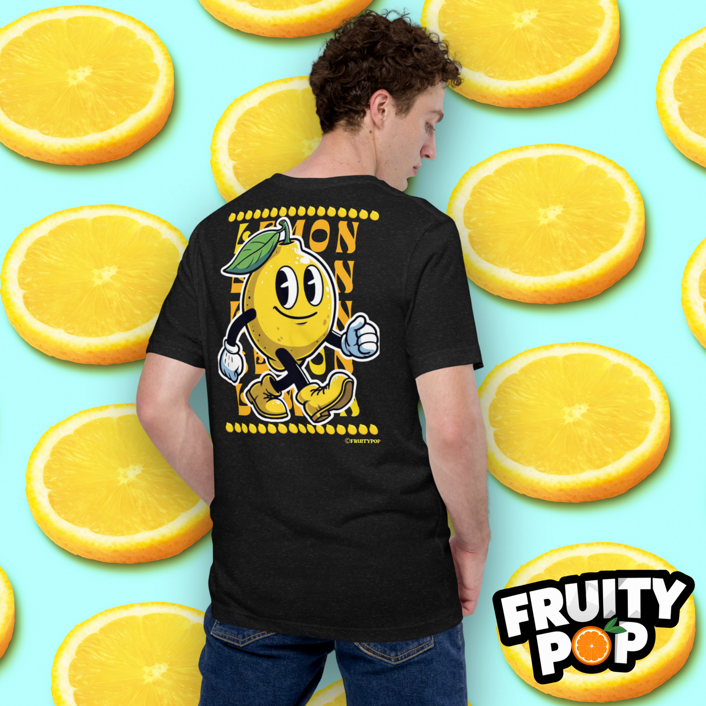 Embroidered Lemon Lenny- LEMON LEMON LEMON