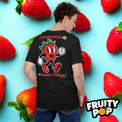 Embroidered Strawberry Stan- Strawberry Kisses Summer Wishes