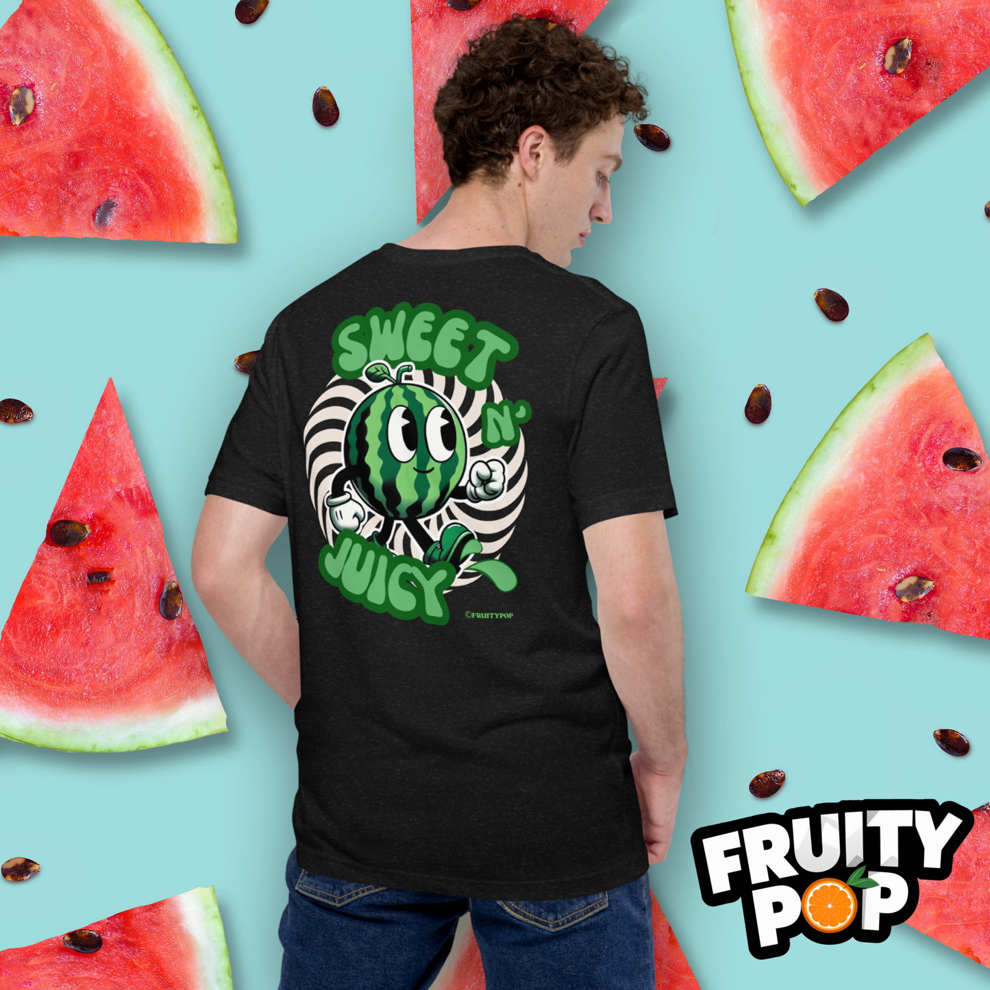 Embroidered Melon Max- Sweet N' Juicy Circle Illusion
