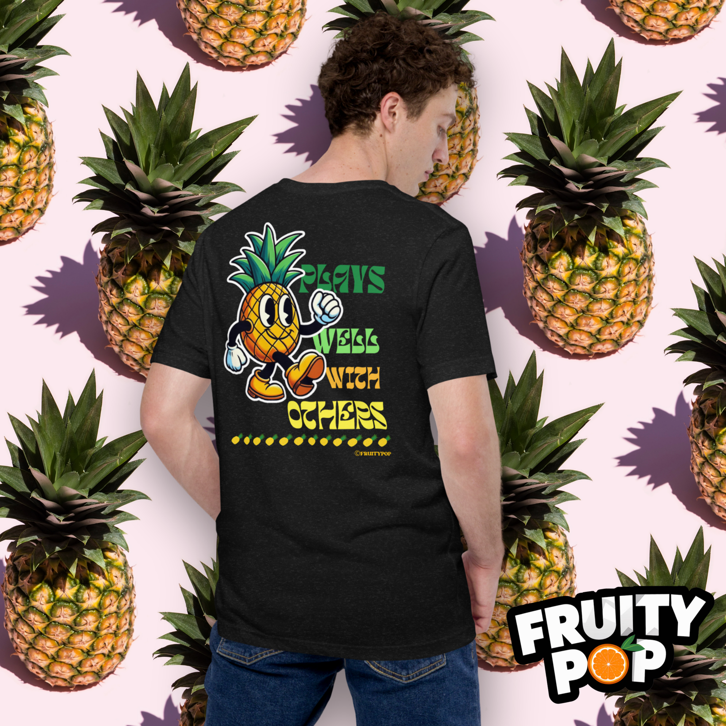Embroidered Pineapple Perry- Plays Well With Others