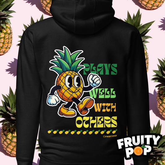 🍍 Pineapple Perry- Plays Well With Others Unisex Pullover Hoodie 🍍