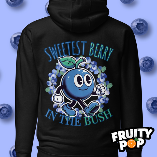 🍒💙 Blueberry Blake - Sweetest Berry In The Bush Wreath Unisex Pullover Hoodie 🍒💙