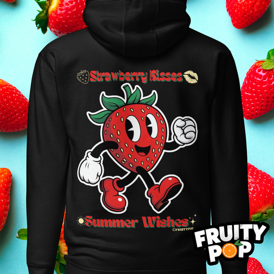 🍓 Strawberry Stan- Strawberry Kisses Summer Wishes Unisex Pullover Hoodie 🍓