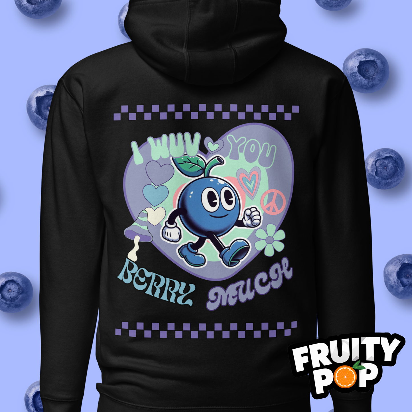 🍒💙 Blueberry Blake - I Wuv You Berry Much Kennedy Edition Unisex Pullover Hoodie 🍒💙