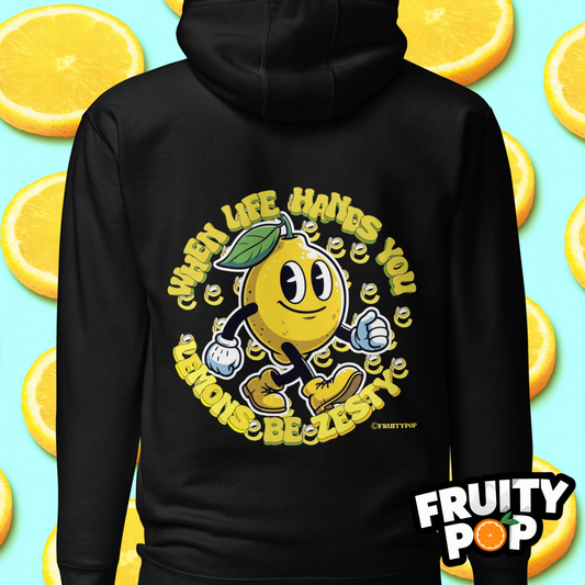 🍋 Lemon Lenny- When Life Hands You Lemons Be Zesty Unisex Pullover Hoodie 🍋