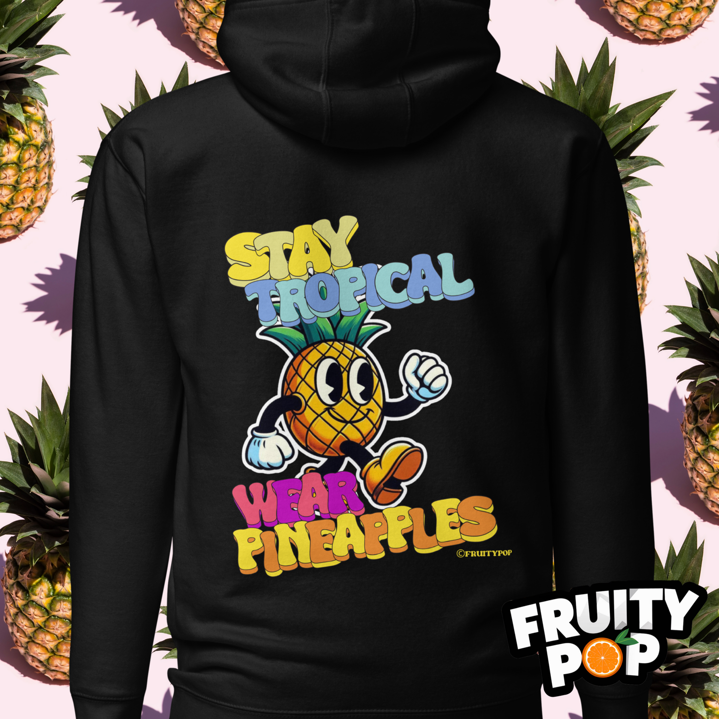 🍍 Pineapple Perry- Stay Tropical Wear Pineapples Unisex Pullover Hoodie 🍍