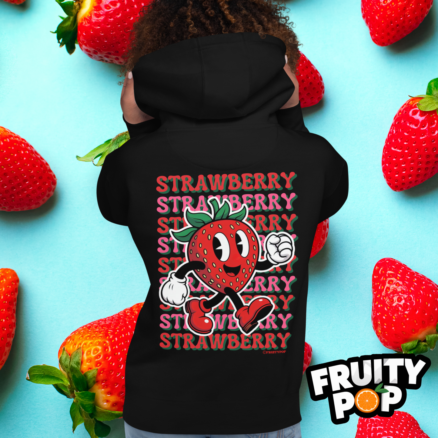 🍓 Strawberry Stan- STRAWBERRY STRAWBERRY STRAWBERRY Unisex Pullover Hoodie 🍓