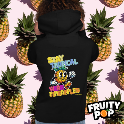 🍍 Pineapple Perry- Stay Tropical Wear Pineapples Unisex Pullover Hoodie 🍍