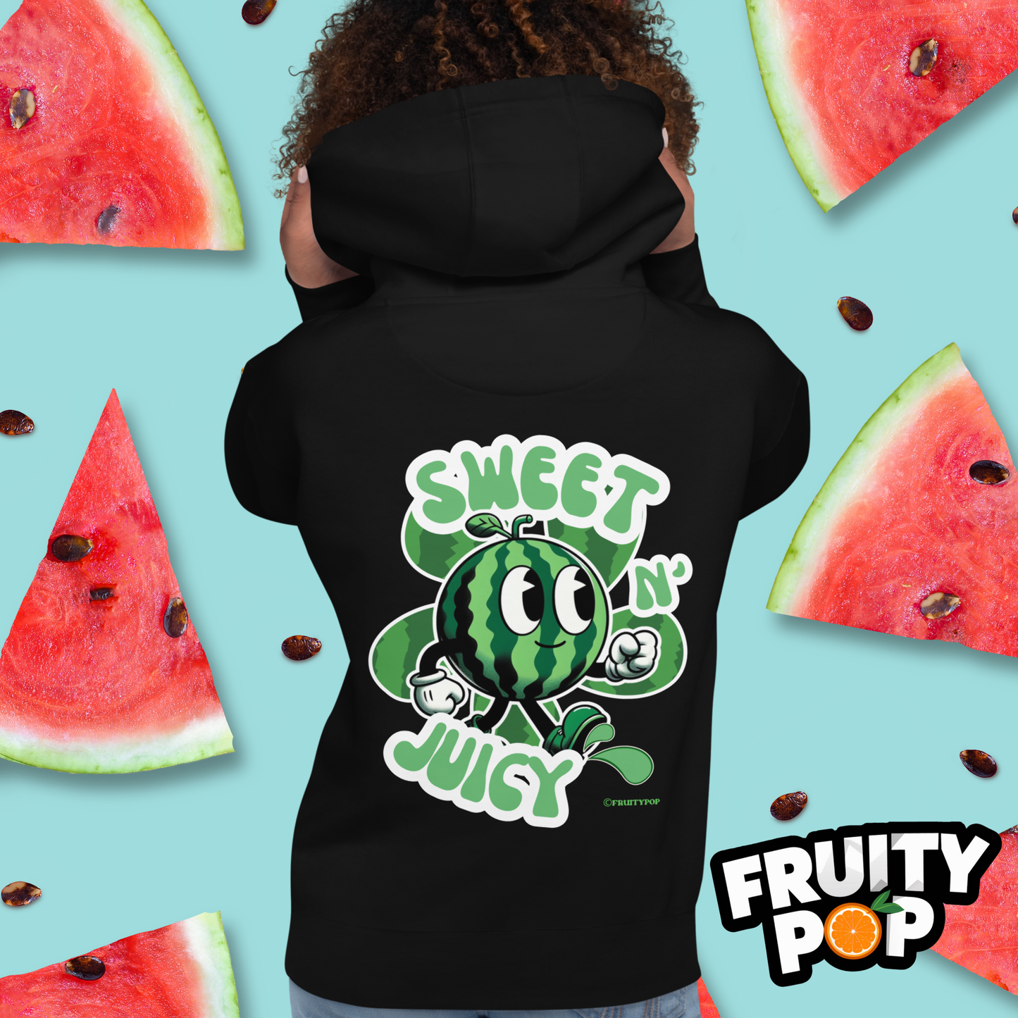 🍉 Melon Max- Sweet N' Juicy Melon Flower Unisex Pullover Hoodie 🍉