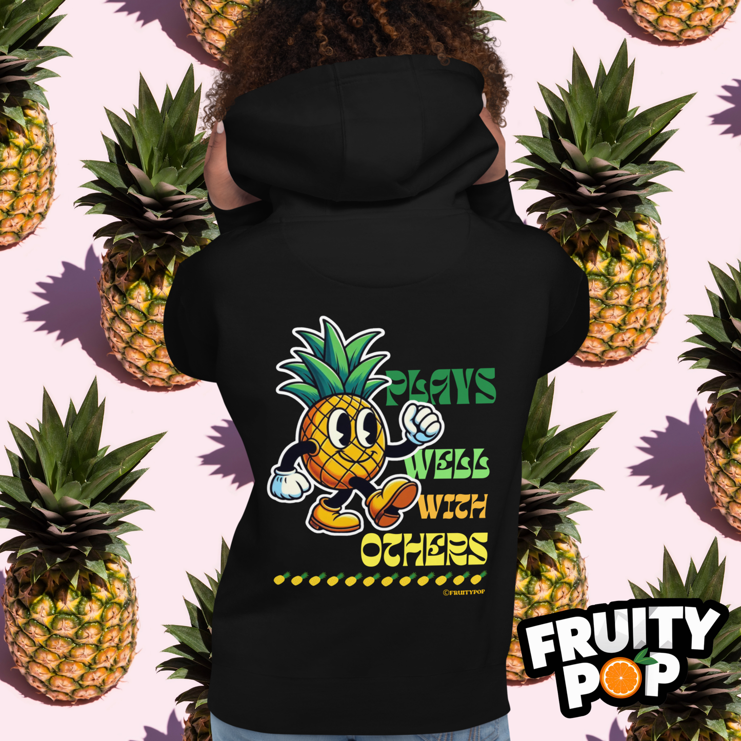 🍍 Pineapple Perry- Plays Well With Others Unisex Pullover Hoodie 🍍