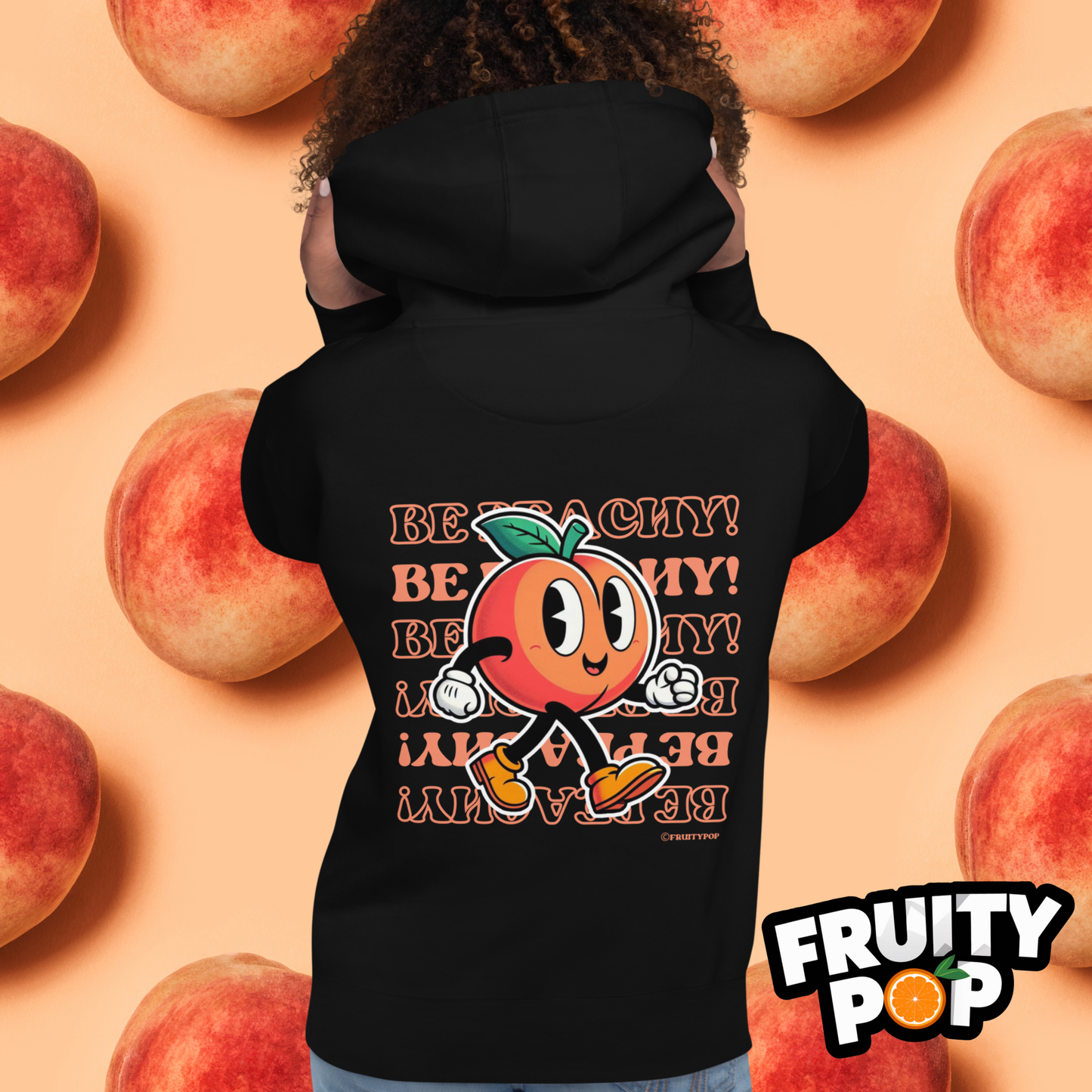 🍑 Peach Pete- Hollow Be Peachy Be Peachy Unisex Pullover Hoodie 🍑