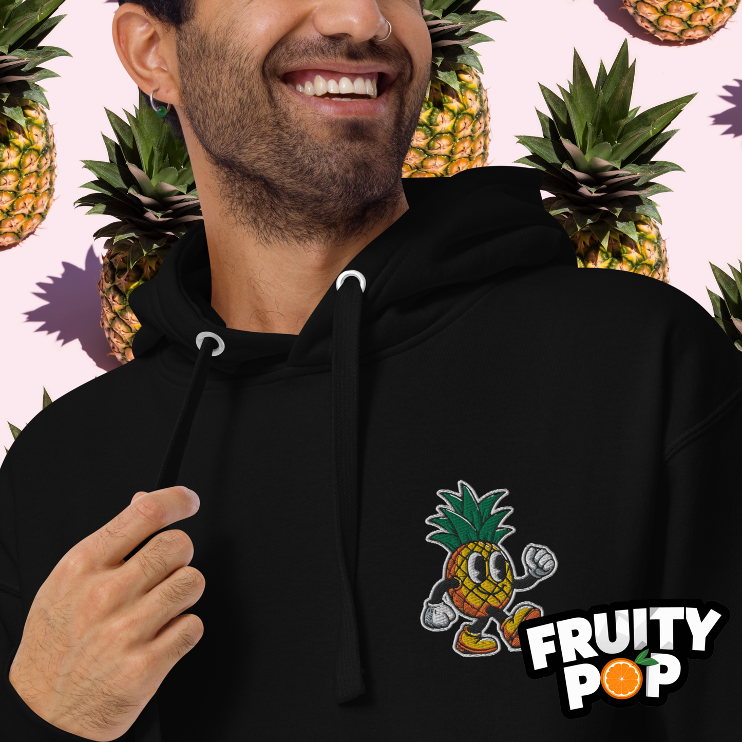 🍍 Pineapple Perry- Stay Tropical Wear Pineapples Unisex Pullover Hoodie 🍍