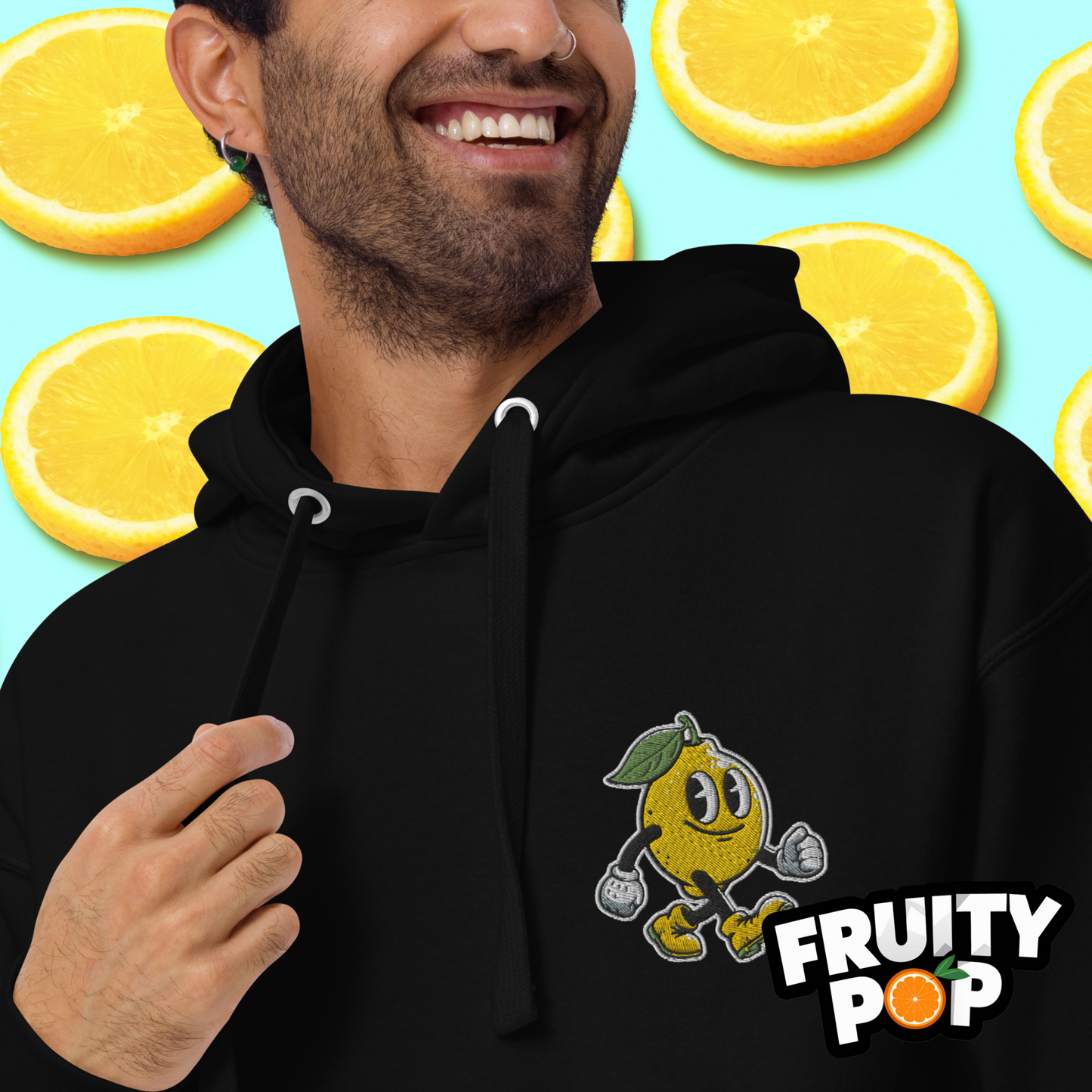 🍋 Lemon Lenny- When Life Hands You Lemons Be Zesty Unisex Pullover Hoodie 🍋