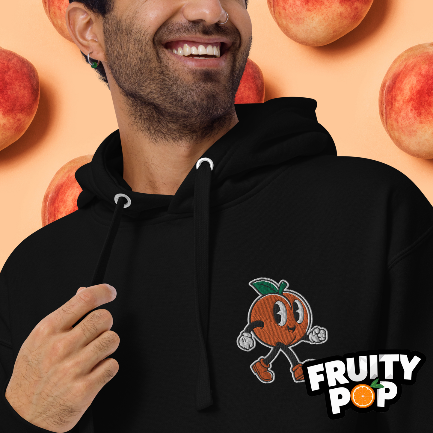 🍑 Peach Pete- PEACH PEACH PEACH Unisex Pullover Hoodie 🍑
