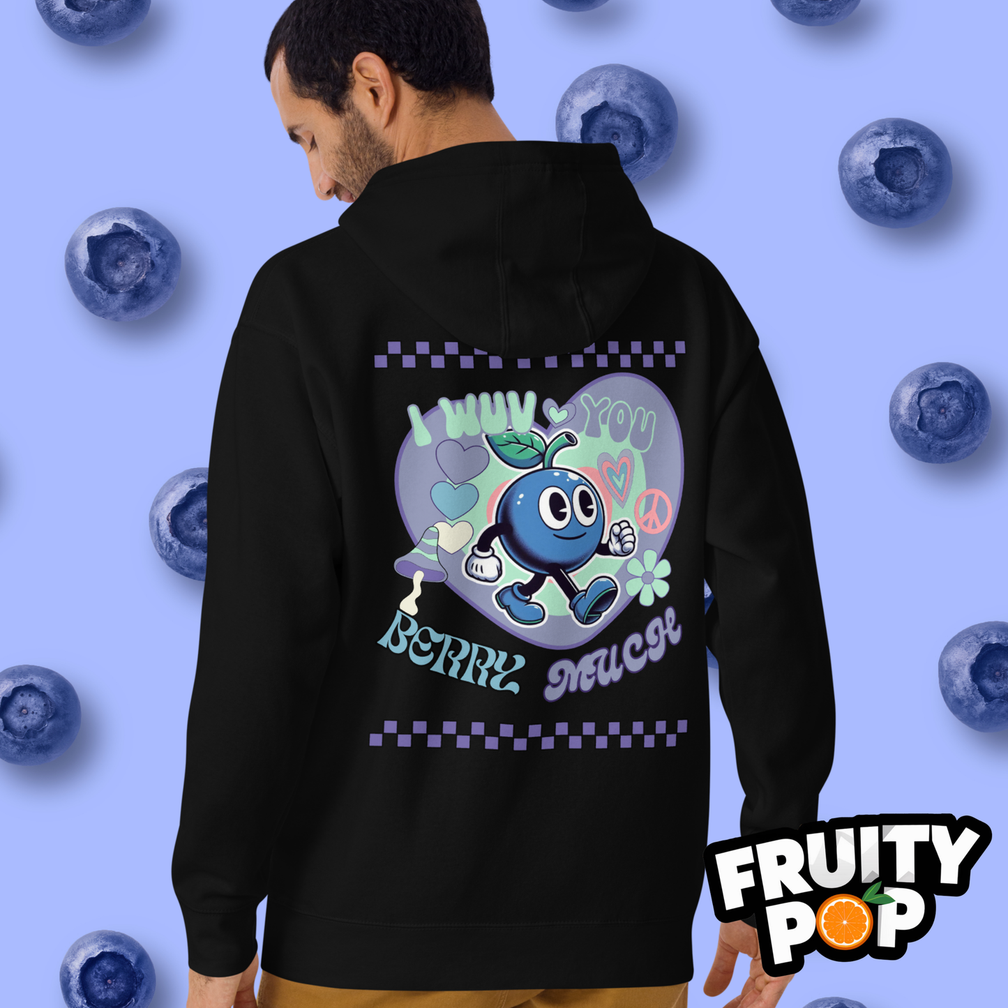 🍒💙 Blueberry Blake - I Wuv You Berry Much Kennedy Edition Unisex Pullover Hoodie 🍒💙