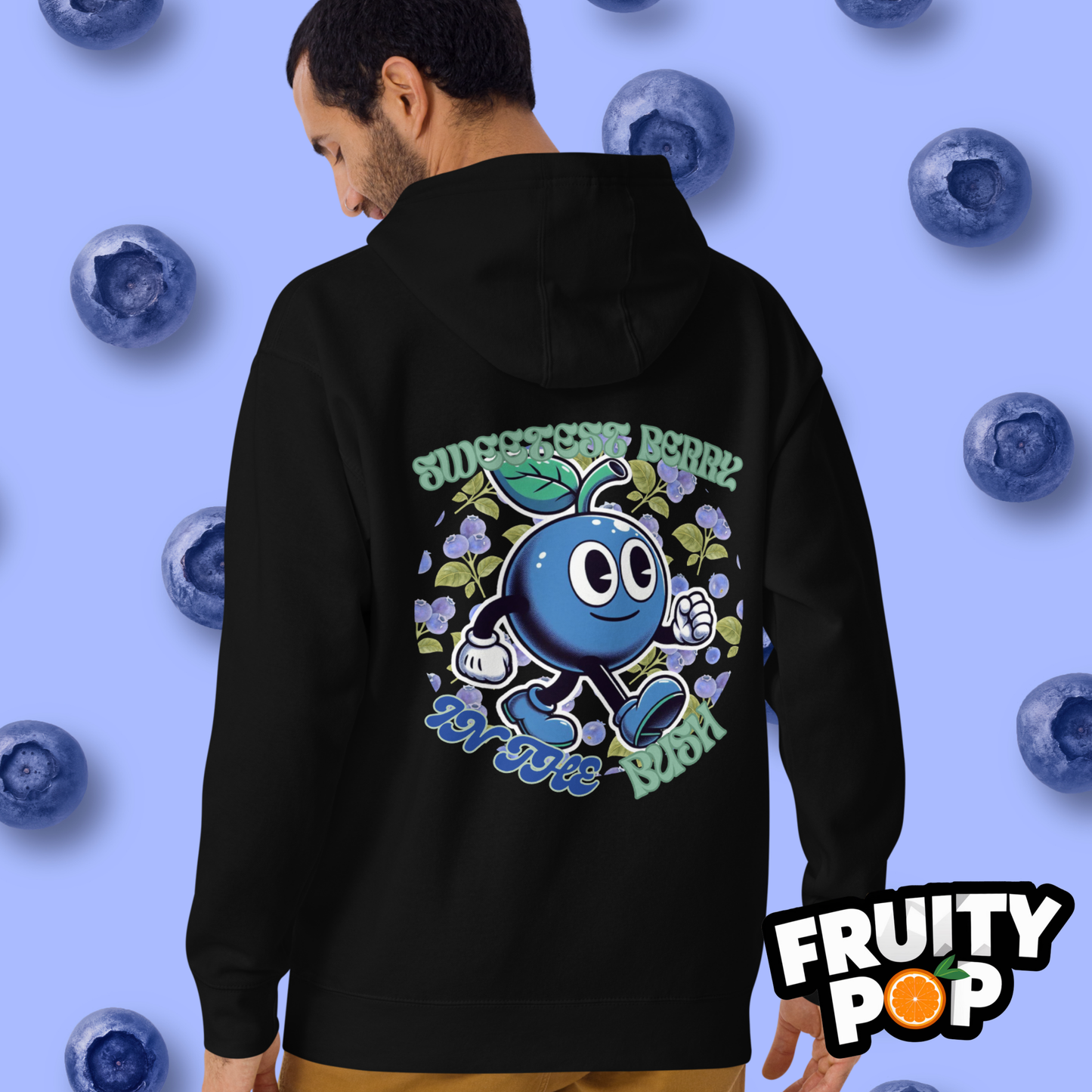 🍒💙 Blueberry Blake - Sweetest Berry In The Bush Unisex Pullover Hoodie 🍒💙