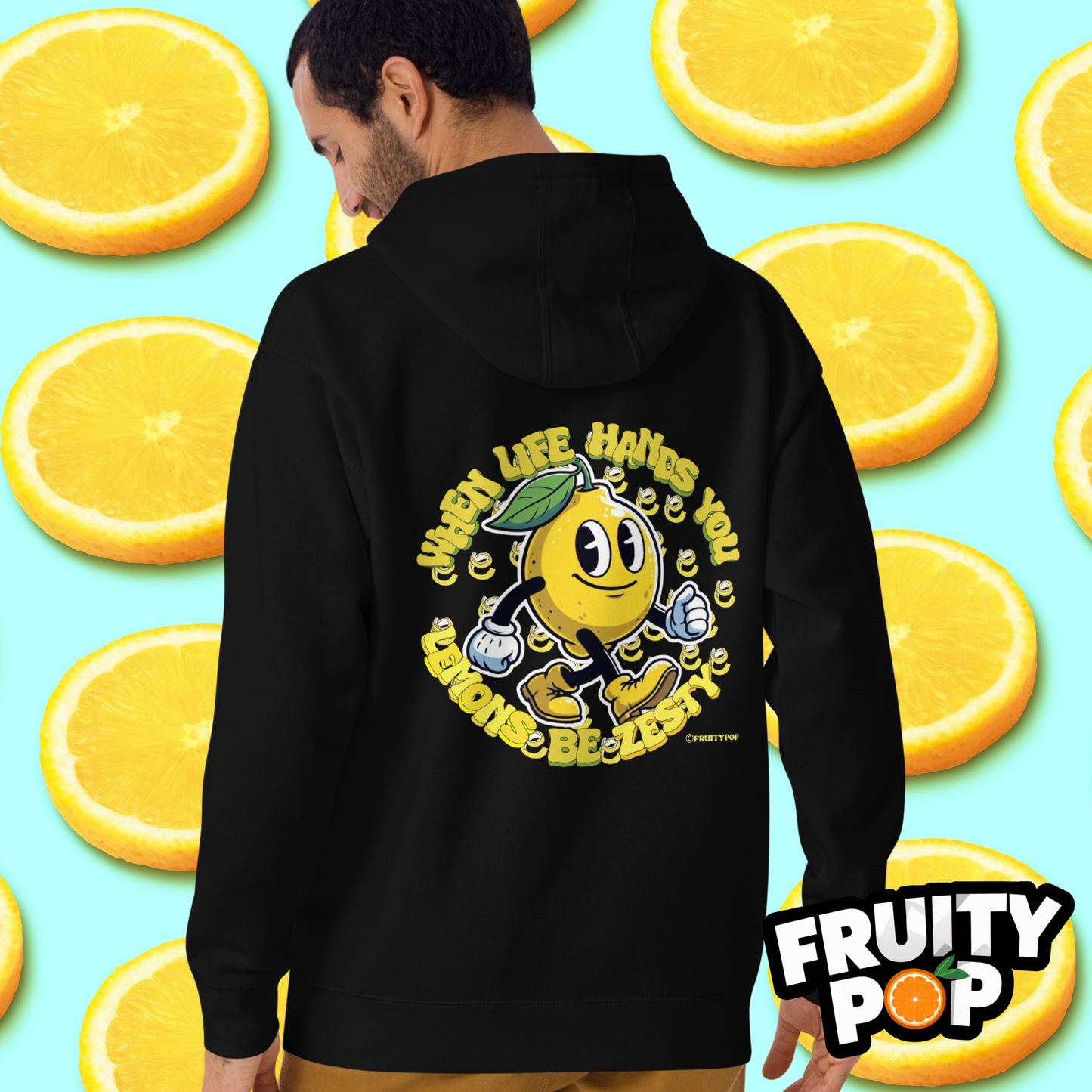 🍋 Lemon Lenny- When Life Hands You Lemons Be Zesty Unisex Pullover Hoodie 🍋
