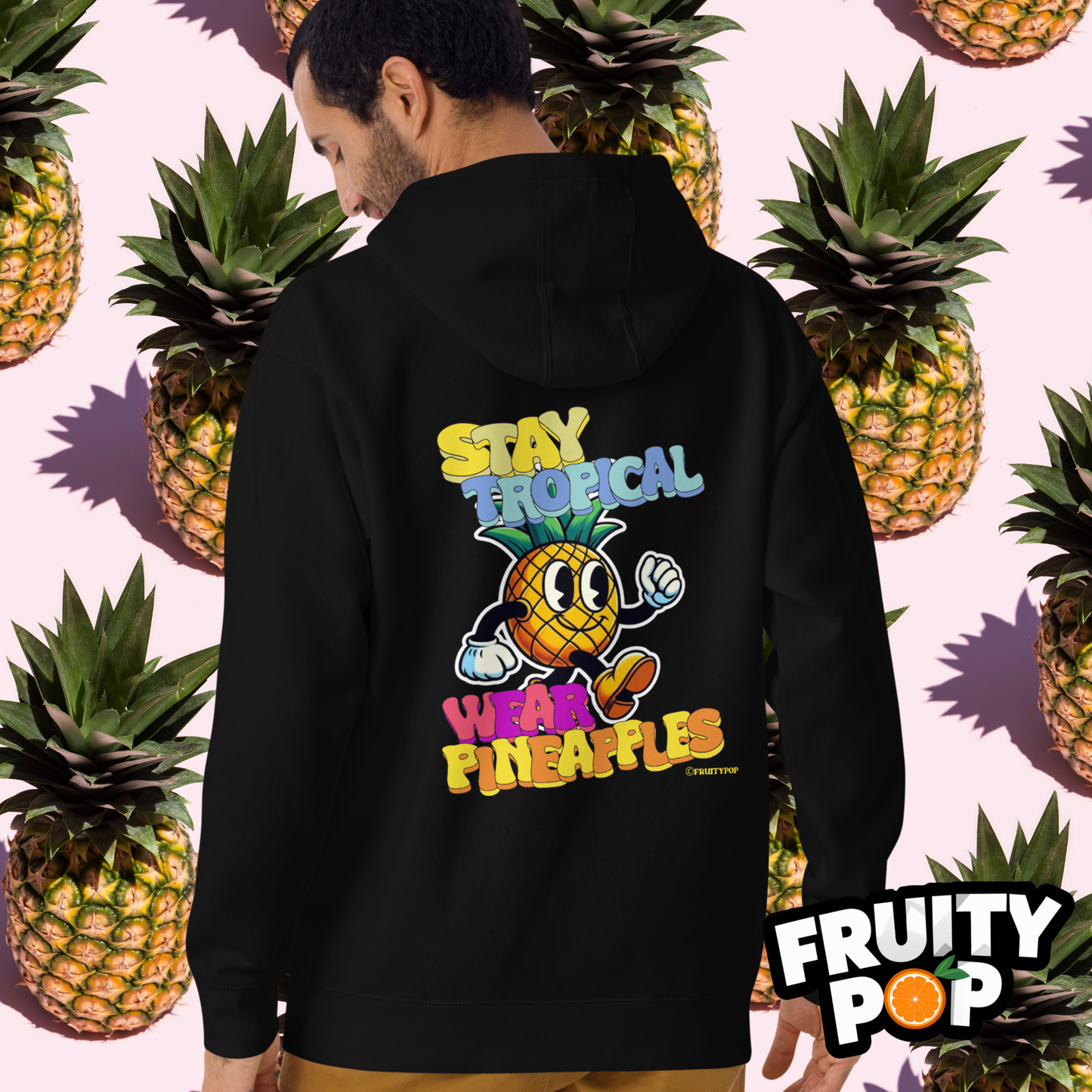🍍 Pineapple Perry- Stay Tropical Wear Pineapples Unisex Pullover Hoodie 🍍