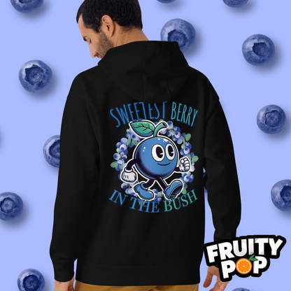 🍒💙 Blueberry Blake - Sweetest Berry In The Bush Wreath Unisex Pullover Hoodie 🍒💙