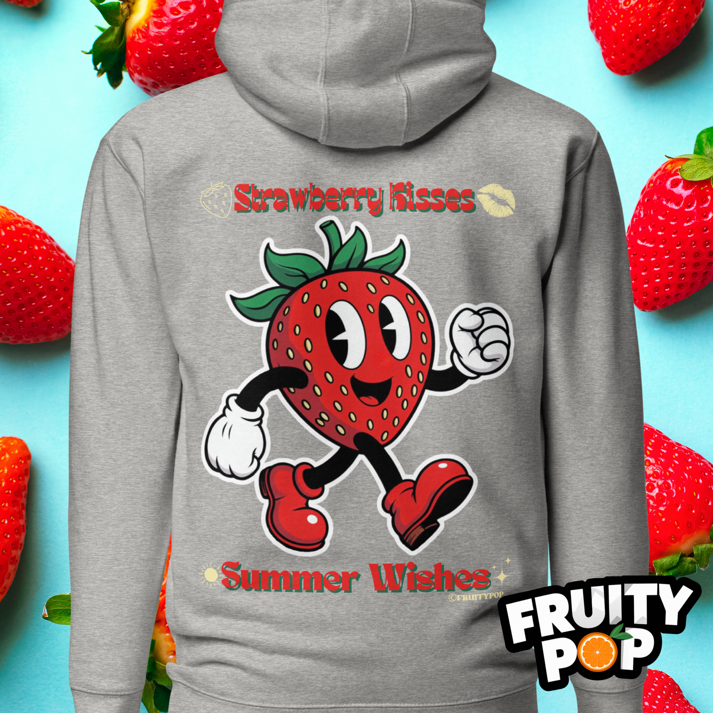 🍓 Strawberry Stan- Strawberry Kisses Summer Wishes Unisex Pullover Hoodie 🍓