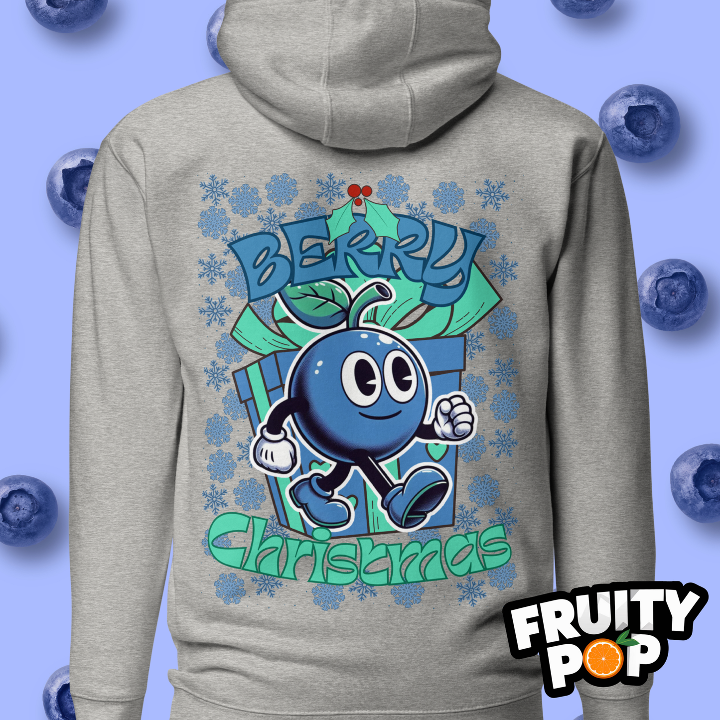 🍒💙 Blueberry Blake - Berry Christmas Unisex Pullover Hoodie 🍒💙