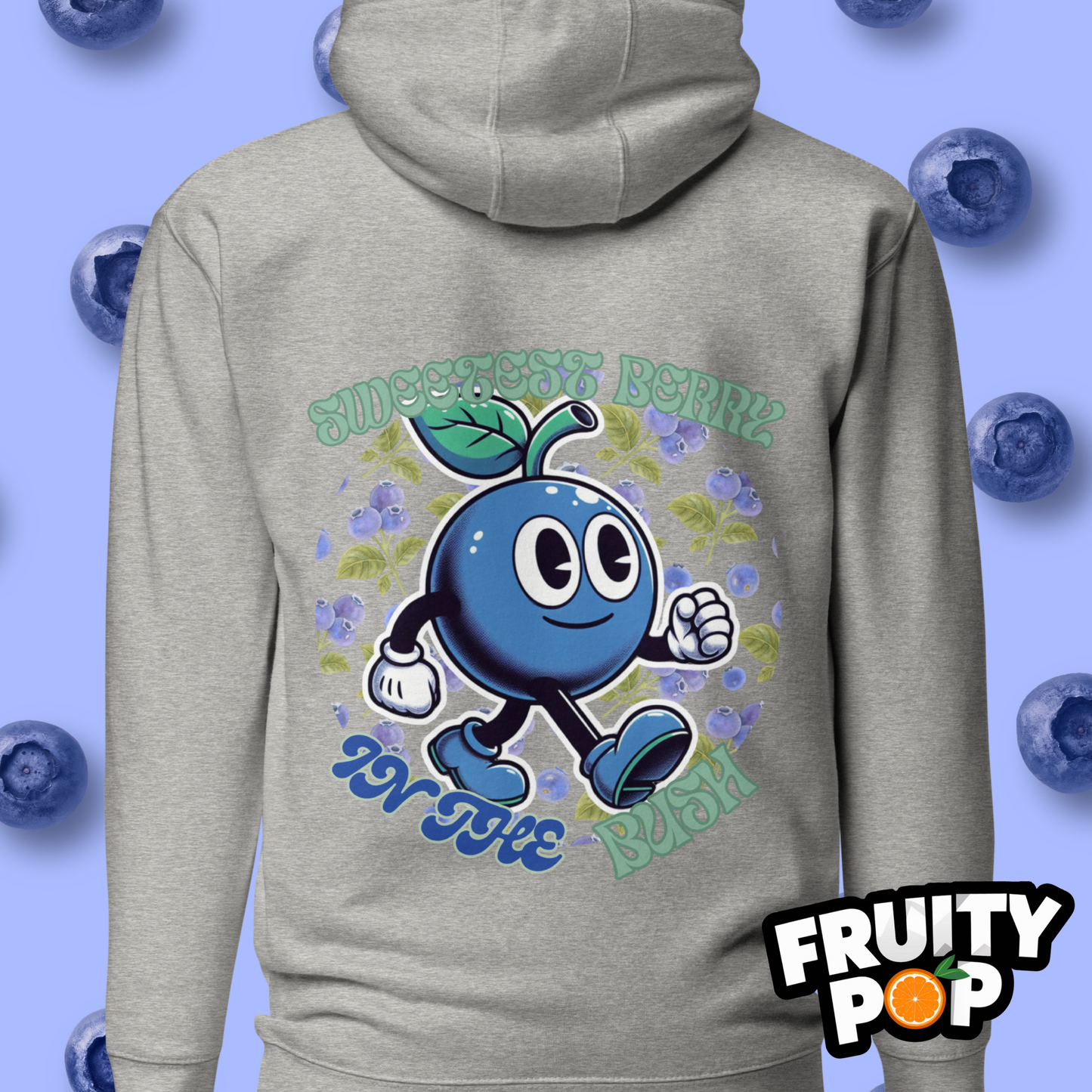 🍒💙 Blueberry Blake - Sweetest Berry In The Bush Unisex Pullover Hoodie 🍒💙