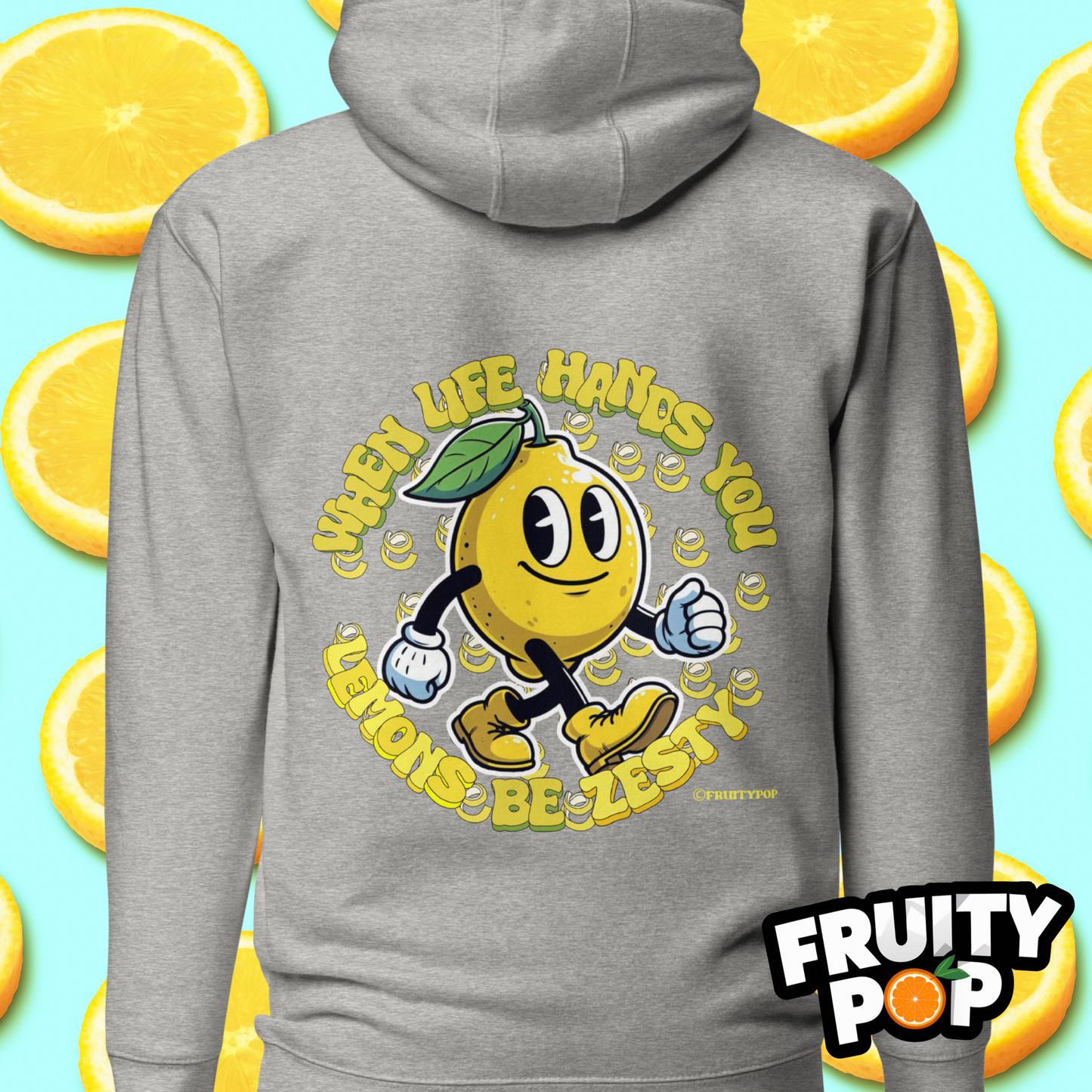 🍋 Lemon Lenny- When Life Hands You Lemons Be Zesty Unisex Pullover Hoodie 🍋