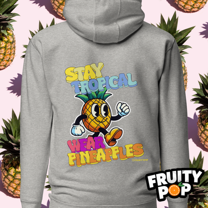 🍍 Pineapple Perry- Stay Tropical Wear Pineapples Unisex Pullover Hoodie 🍍