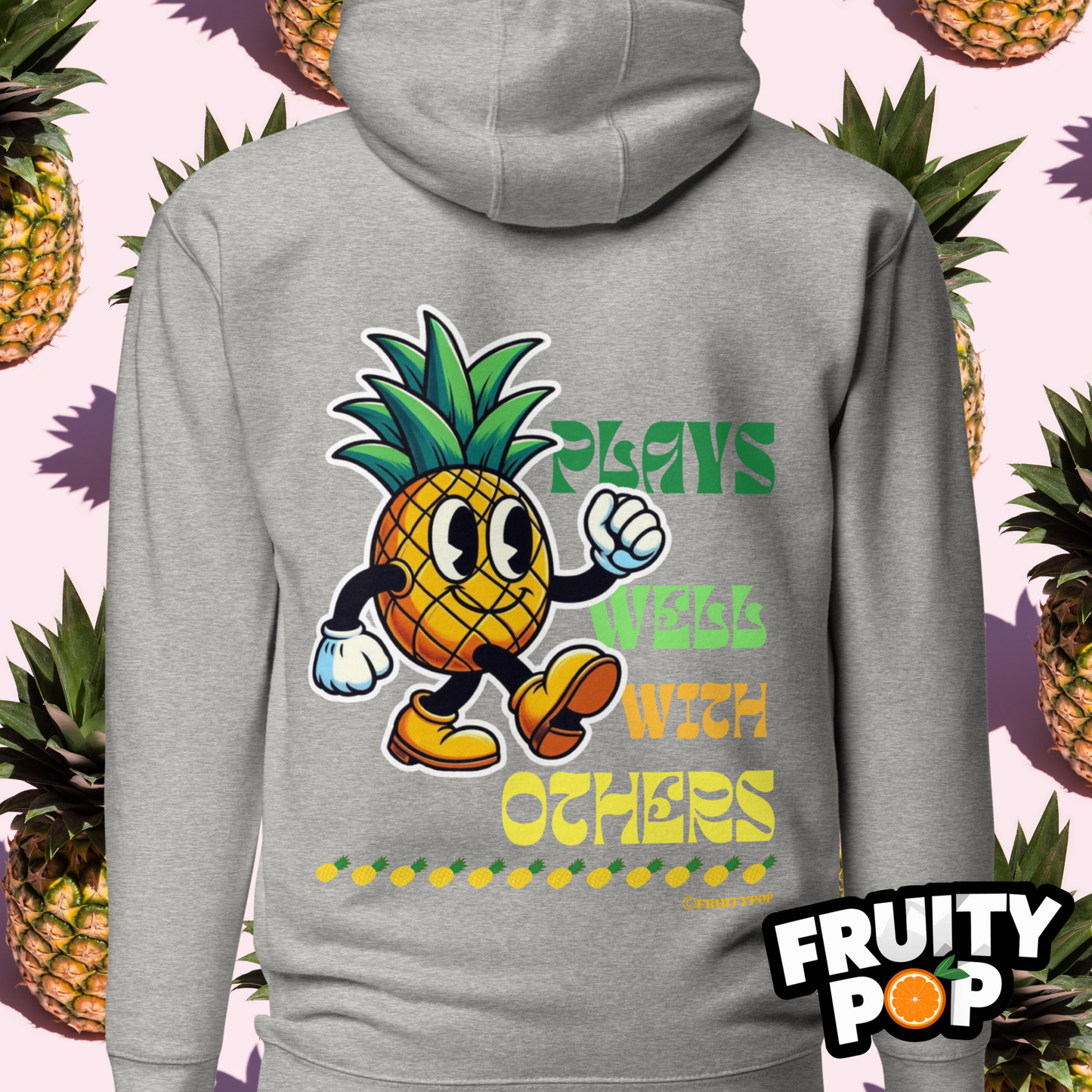 🍍 Pineapple Perry- Plays Well With Others Unisex Pullover Hoodie 🍍