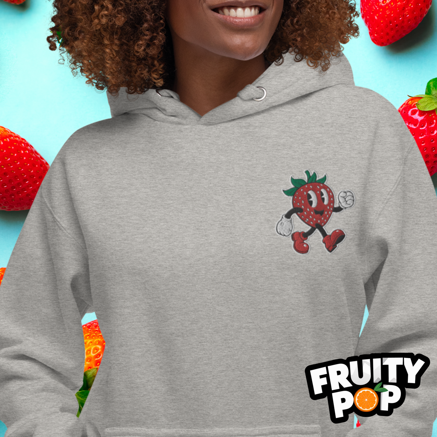 🍓 Strawberry Stan- STRAWBERRY STRAWBERRY STRAWBERRY Unisex Pullover Hoodie 🍓