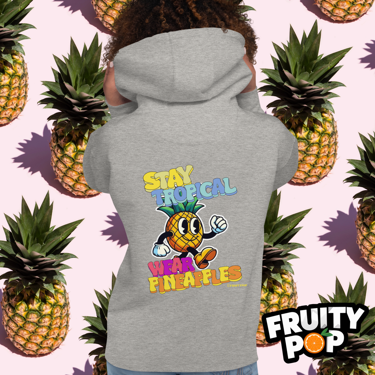 🍍 Pineapple Perry- Stay Tropical Wear Pineapples Unisex Pullover Hoodie 🍍