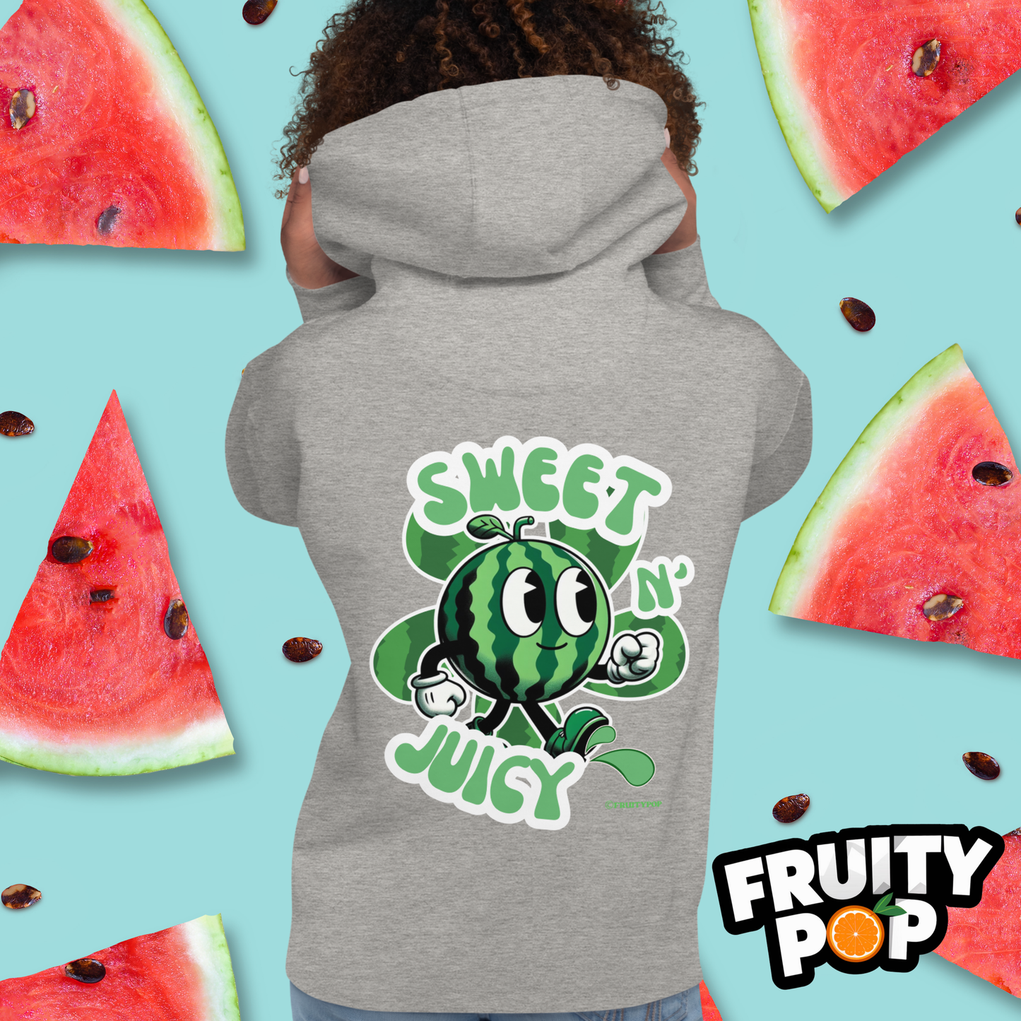 🍉 Melon Max- Sweet N' Juicy Melon Flower Unisex Pullover Hoodie 🍉