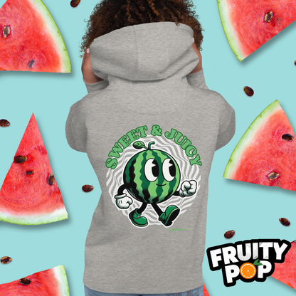🍉 Melon Max- Sweet & Juicy Wavy Illusion Unisex Pullover Hoodie 🍉