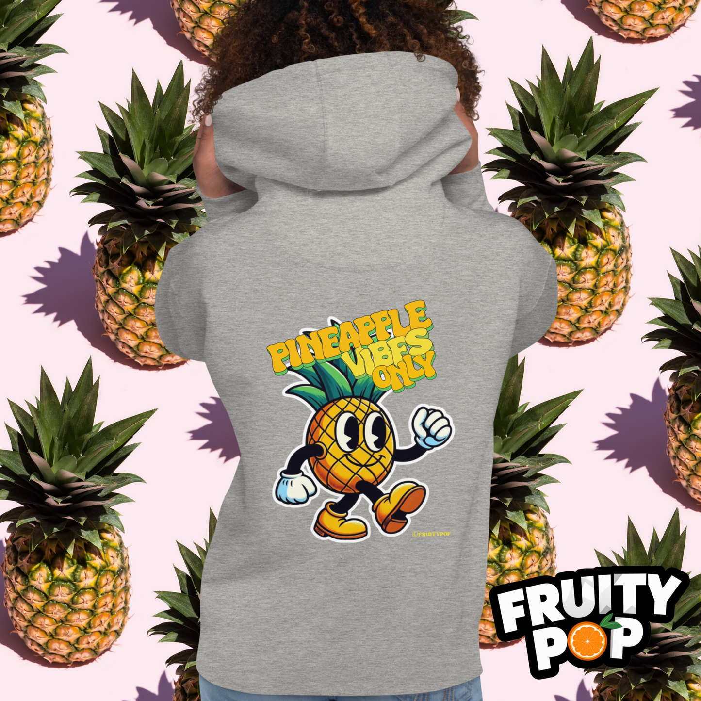 🍍 Pineapple Perry- Pineapple Vibes Only Unisex Pullover Hoodie 🍍