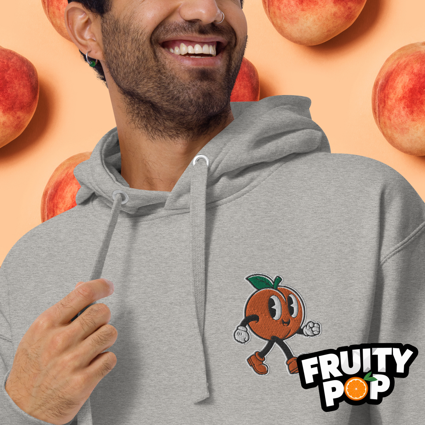 🍑 Peach Pete- Hollow Be Peachy Be Peachy Unisex Pullover Hoodie 🍑