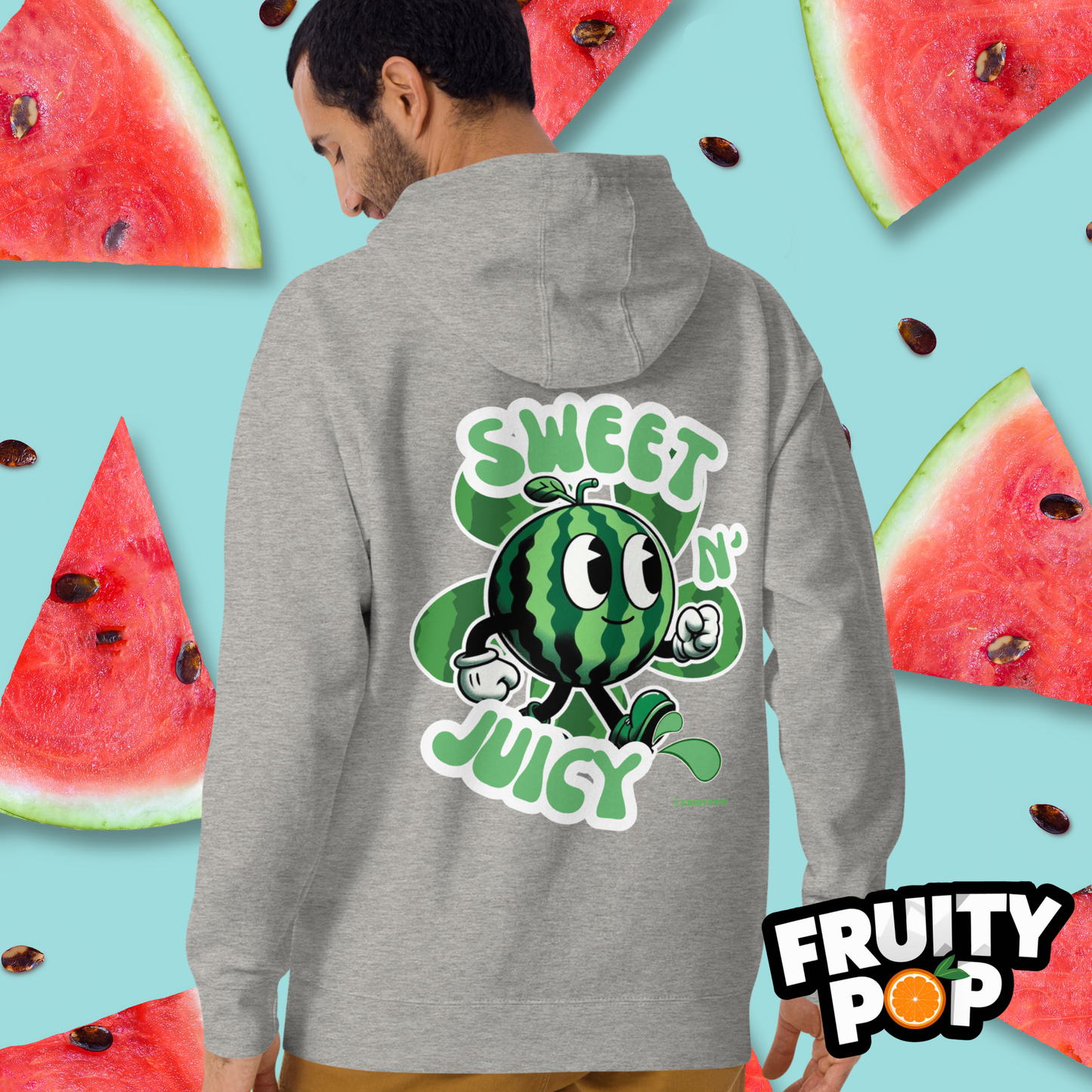 🍉 Melon Max- Sweet N' Juicy Melon Flower Unisex Pullover Hoodie 🍉