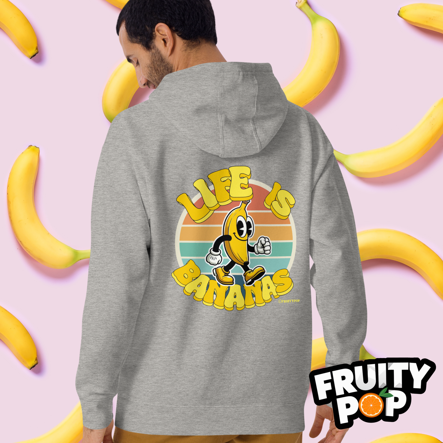 🍌 Banana Billy- Life Is Bananas Unisex Pullover Hoodie 🍌