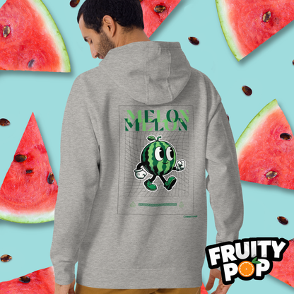 🍉 Melon Max- Melon Melon Futuristic Light Unisex Pullover Hoodie 🍉