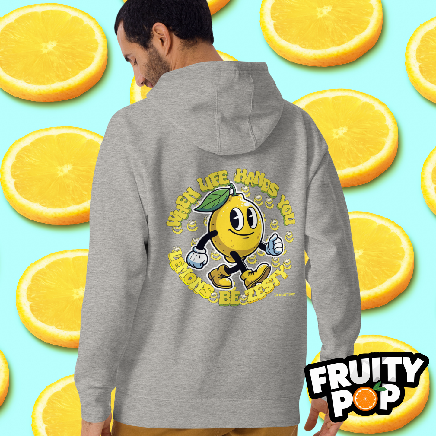 🍋 Lemon Lenny- When Life Hands You Lemons Be Zesty Unisex Pullover Hoodie 🍋