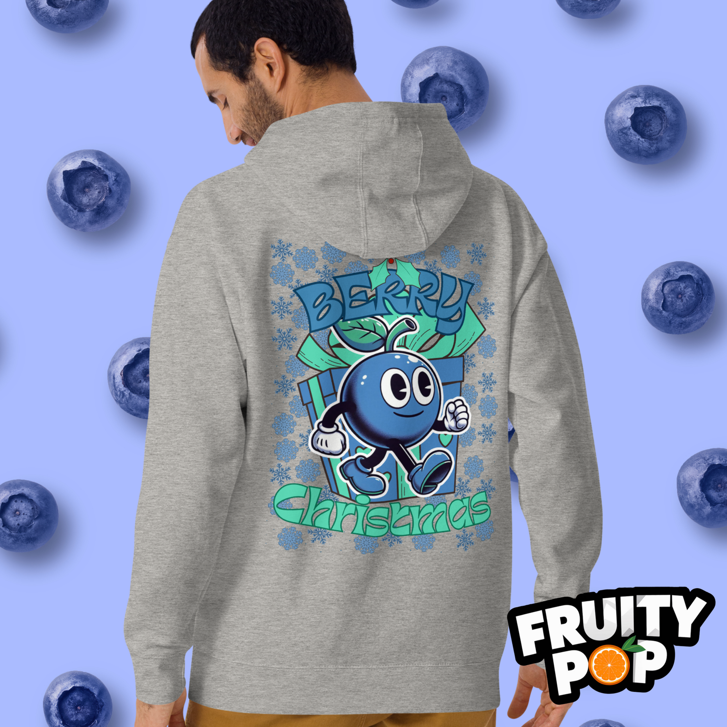 🍒💙 Blueberry Blake - Berry Christmas Unisex Pullover Hoodie 🍒💙