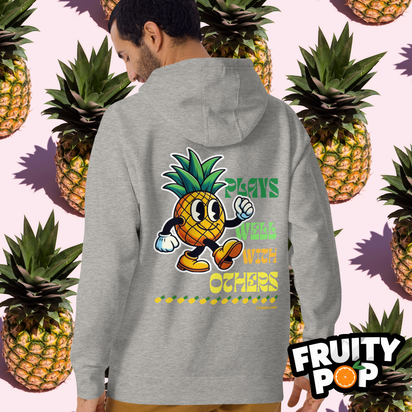 🍍 Pineapple Perry- Plays Well With Others Unisex Pullover Hoodie 🍍